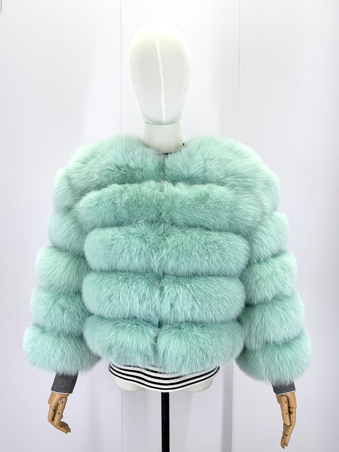 Luxury Classic 100% Real Fox Fur Short Coat Jacket - WGLUVF