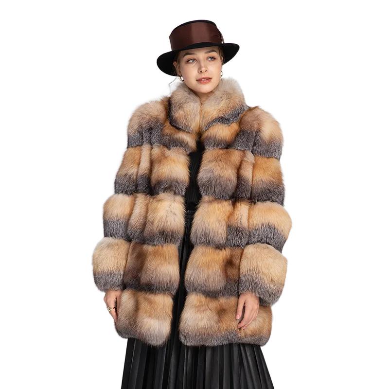 New Fox Warm Long Row Women's Coat - WGLUVF