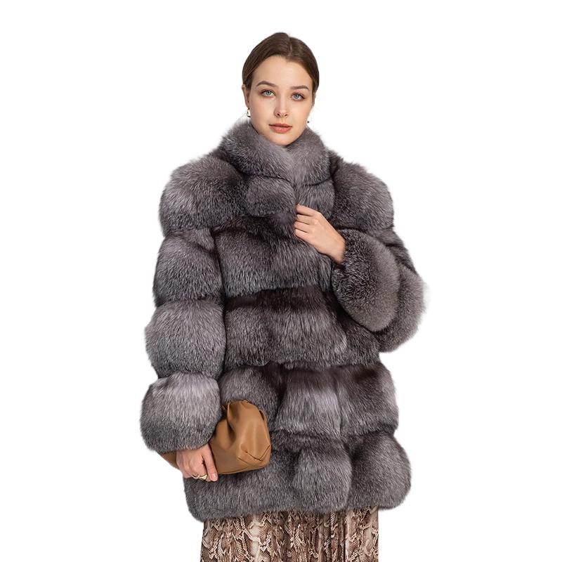 New Fox Warm Long Row Women's Coat - WGLUVF