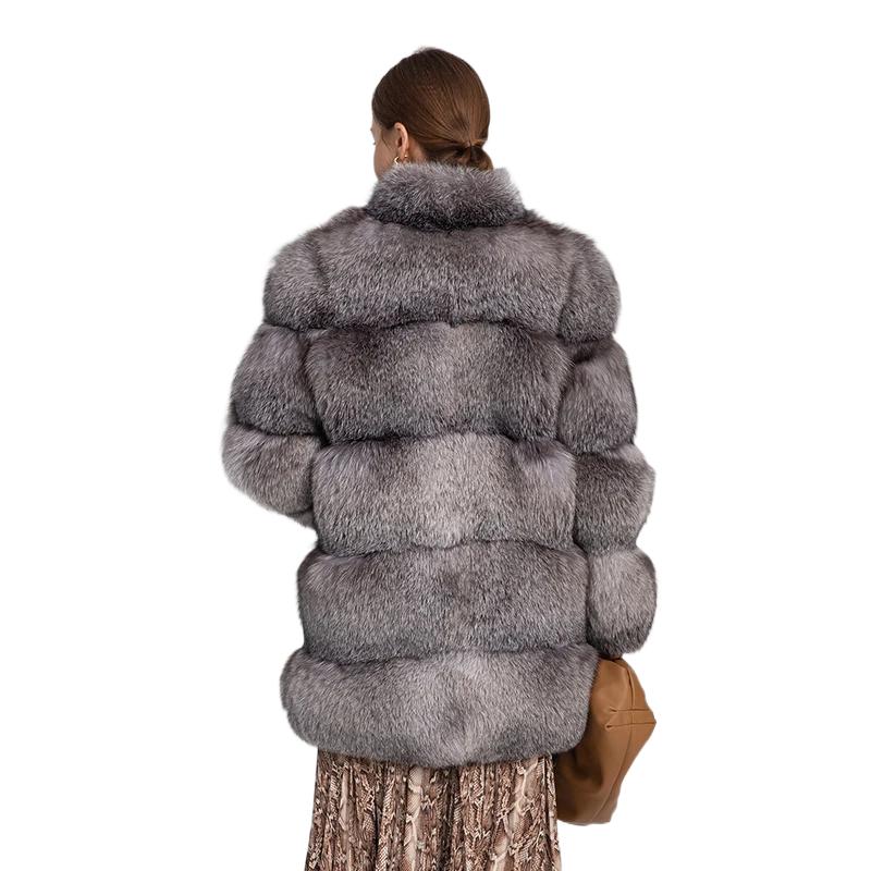 New Fox Warm Long Row Women's Coat - WGLUVF