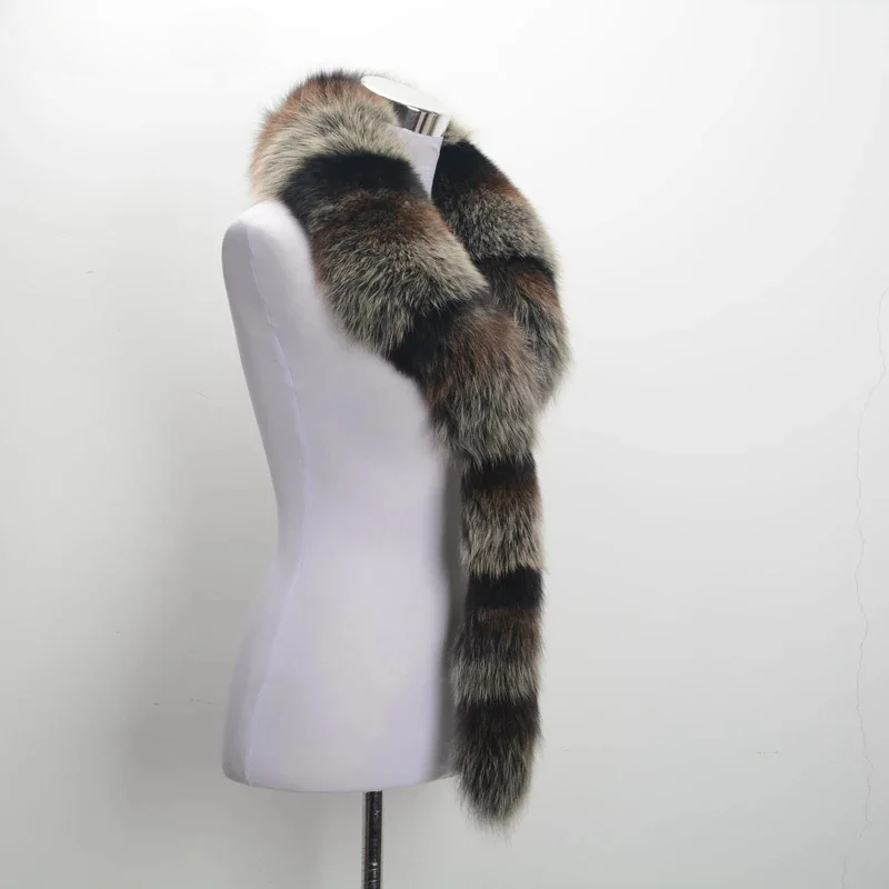 Genuine leather warm scarf - WGLUVF