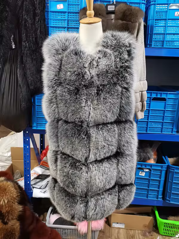 Women's Winter Warm Fur Vest Fashion Style Waistcoat - WGLUVF