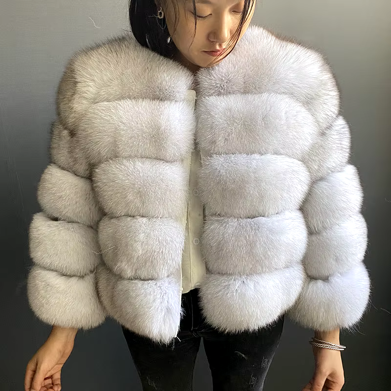 Classics Short fox fur coat WG-50/50 - WGLUVF
