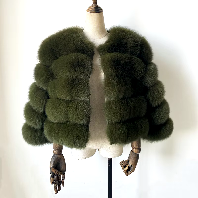 Classics Short fox fur coat WG-50/50 - WGLUVF