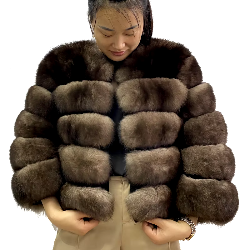 Classics Short fox fur coat WG-50/50 - WGLUVF