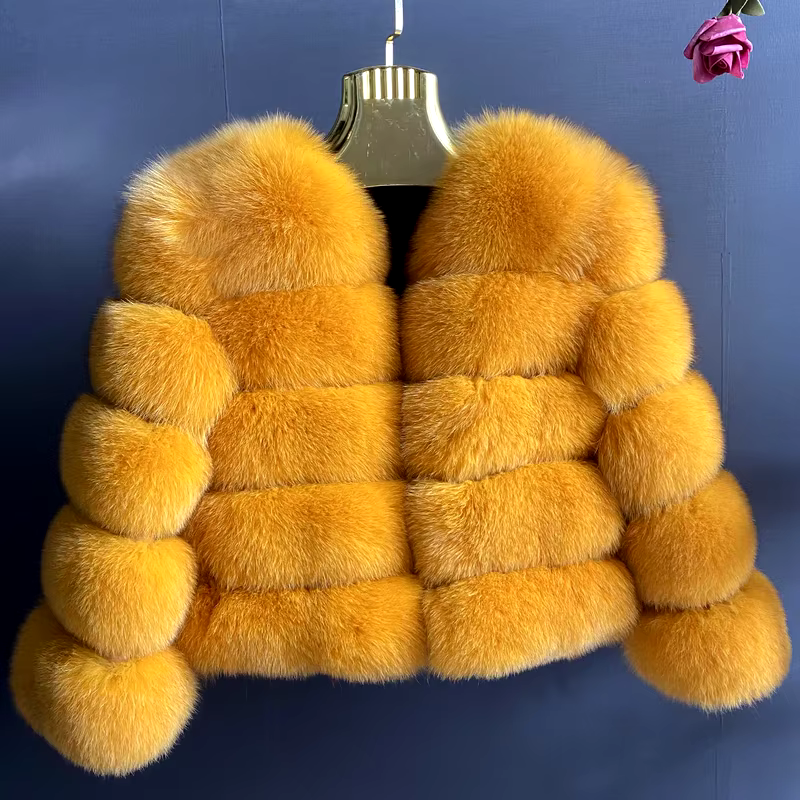 Classics Short fox fur coat WG-50/50 - WGLUVF