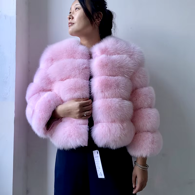 Classics Short fox fur coat WG-50/50 - WGLUVF