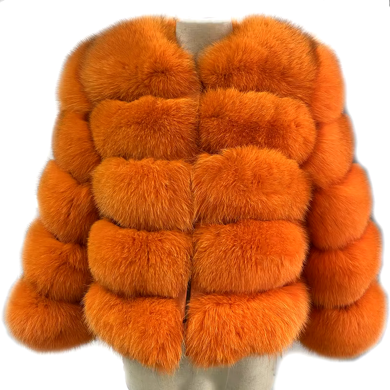 Classics Short fox fur coat WG-50/50 - WGLUVF