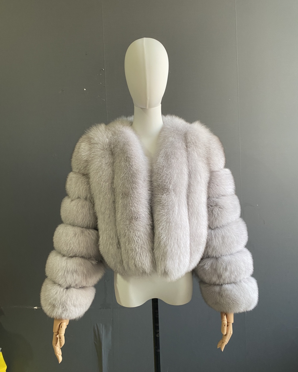 Fox fur vertical women's fur jacket jacket - WGLUVF