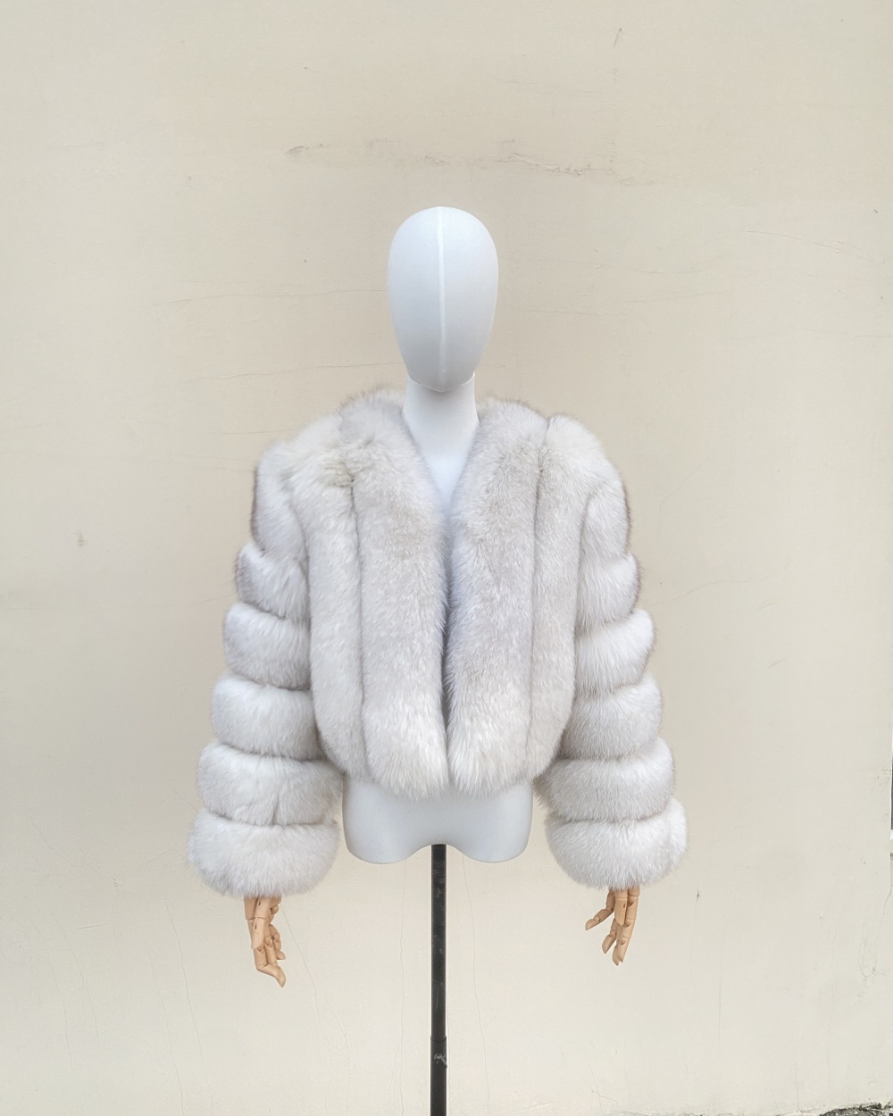 Fox fur vertical women's fur jacket jacket - WGLUVF