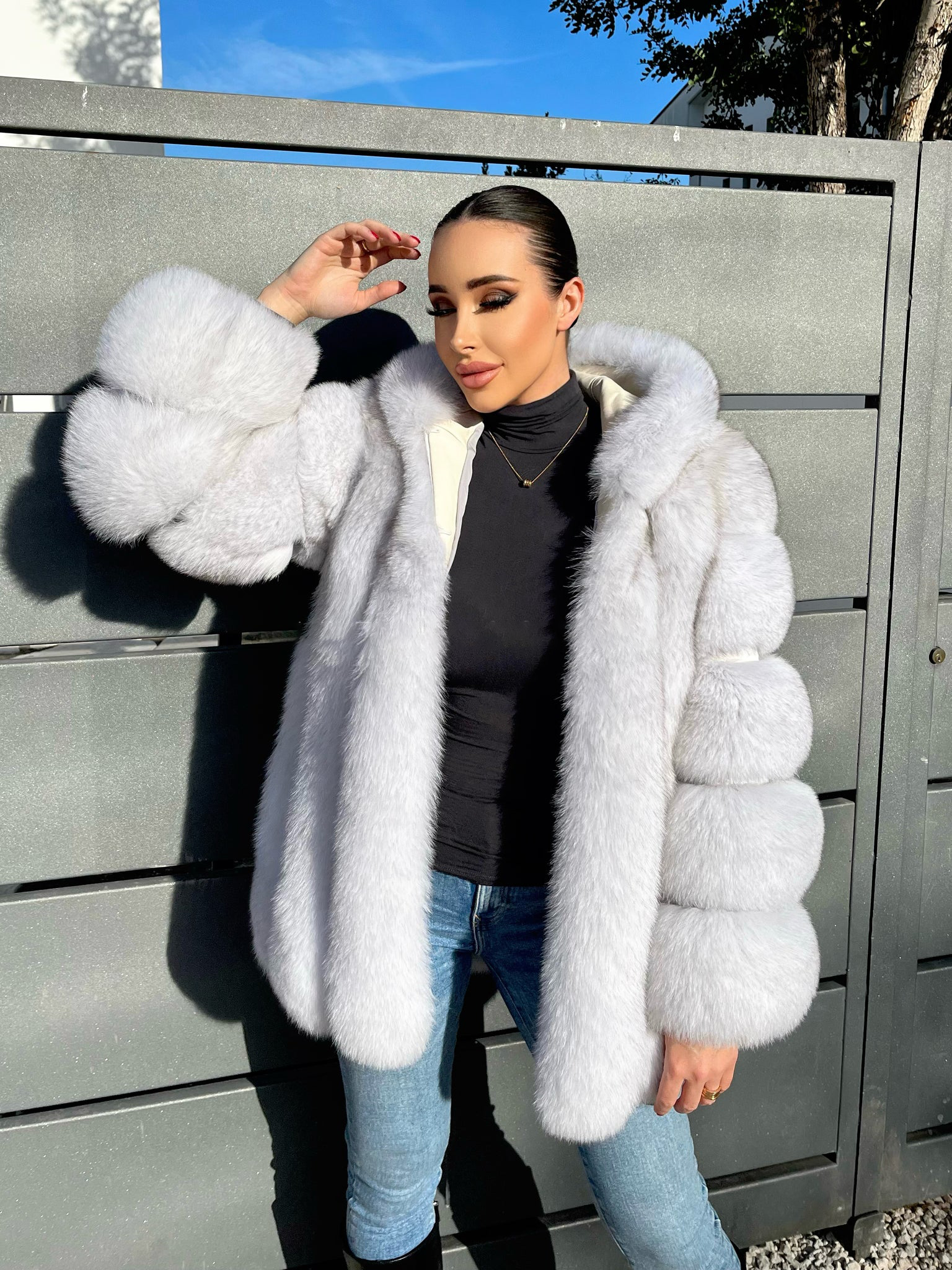 Fox vertical hooded jacket - WGLUVF