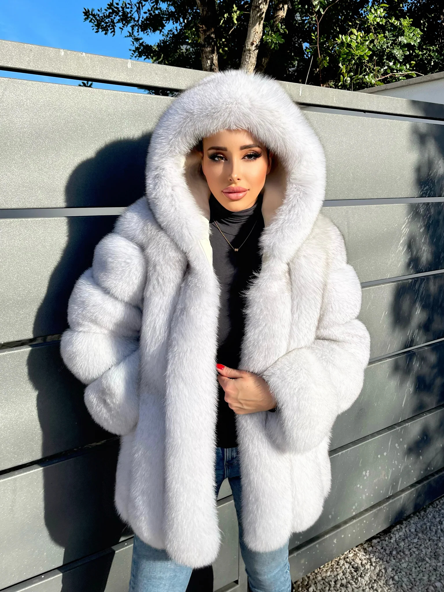 Fox vertical hooded jacket - WGLUVF