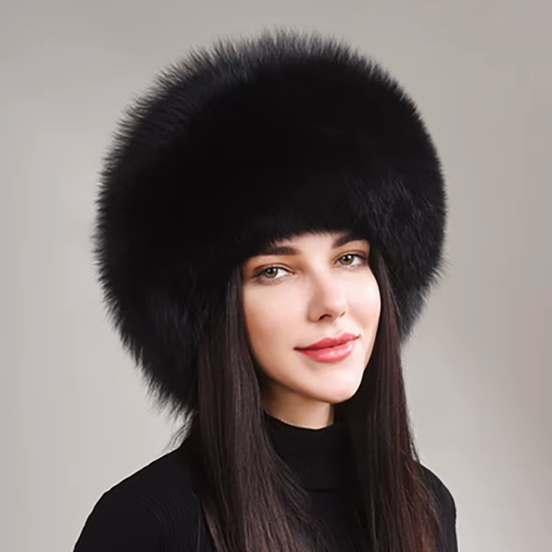 Fox Skin Female Bombing Hat - WGLUVF