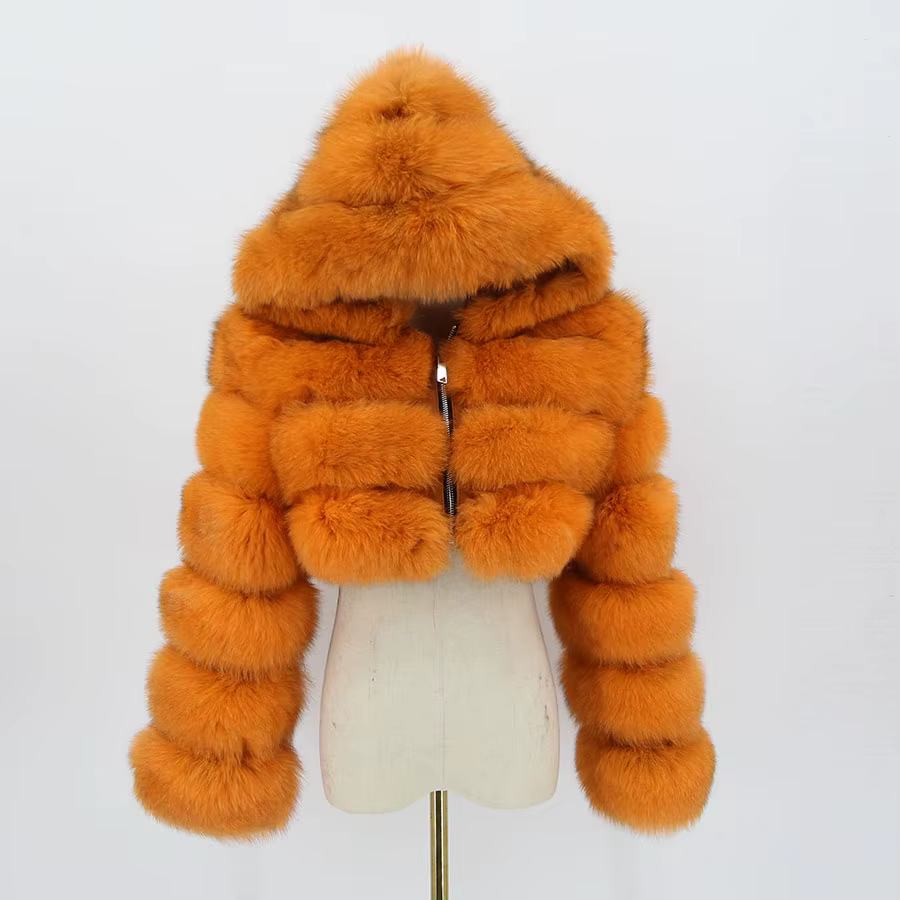 Fox short long sleeved hat jacket - WGLUVF