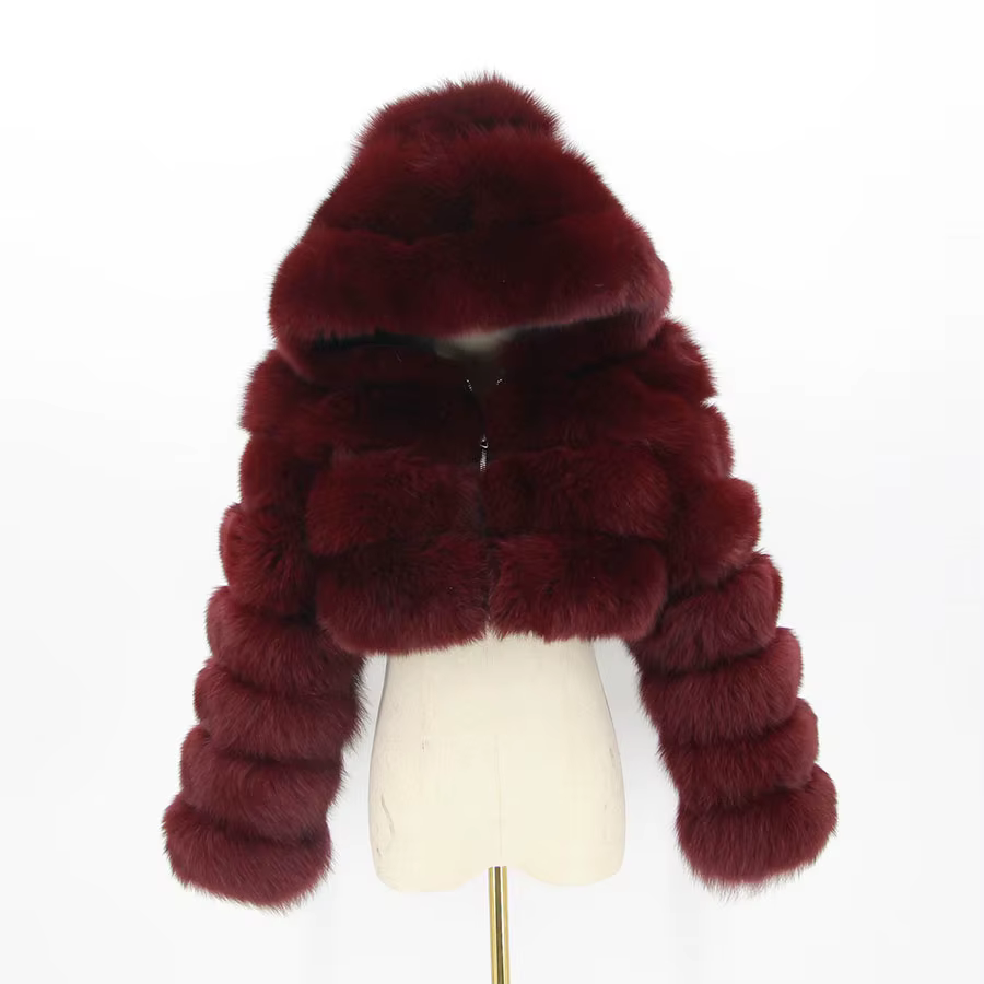 Fox short long sleeved hat jacket - WGLUVF