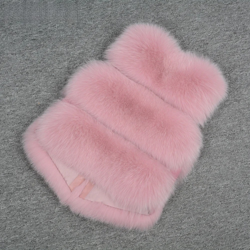 Short Real Fashion Lady Natural Fox Fur WG-STVT58-45 - WGLUVF