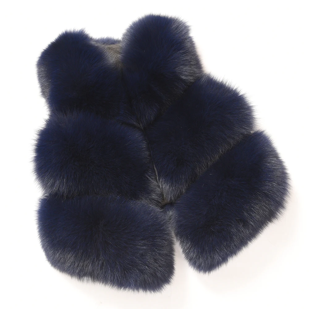 Short Real Fashion Lady Natural Fox Fur WG-STVT58-45 - WGLUVF