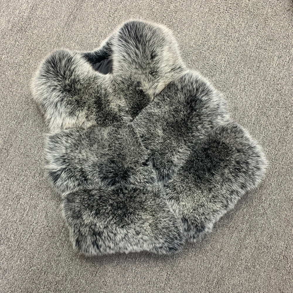 Short Real Fashion Lady Natural Fox Fur WG-STVT58-45 - WGLUVF