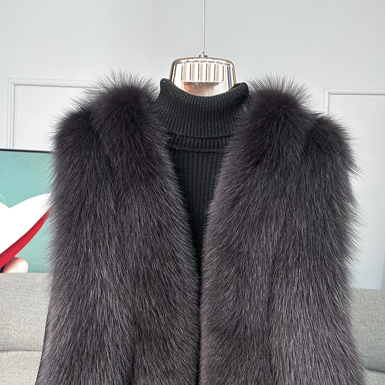 Princess Series - Short Butterfly Princess Fox Fur Vest - WGLUVF