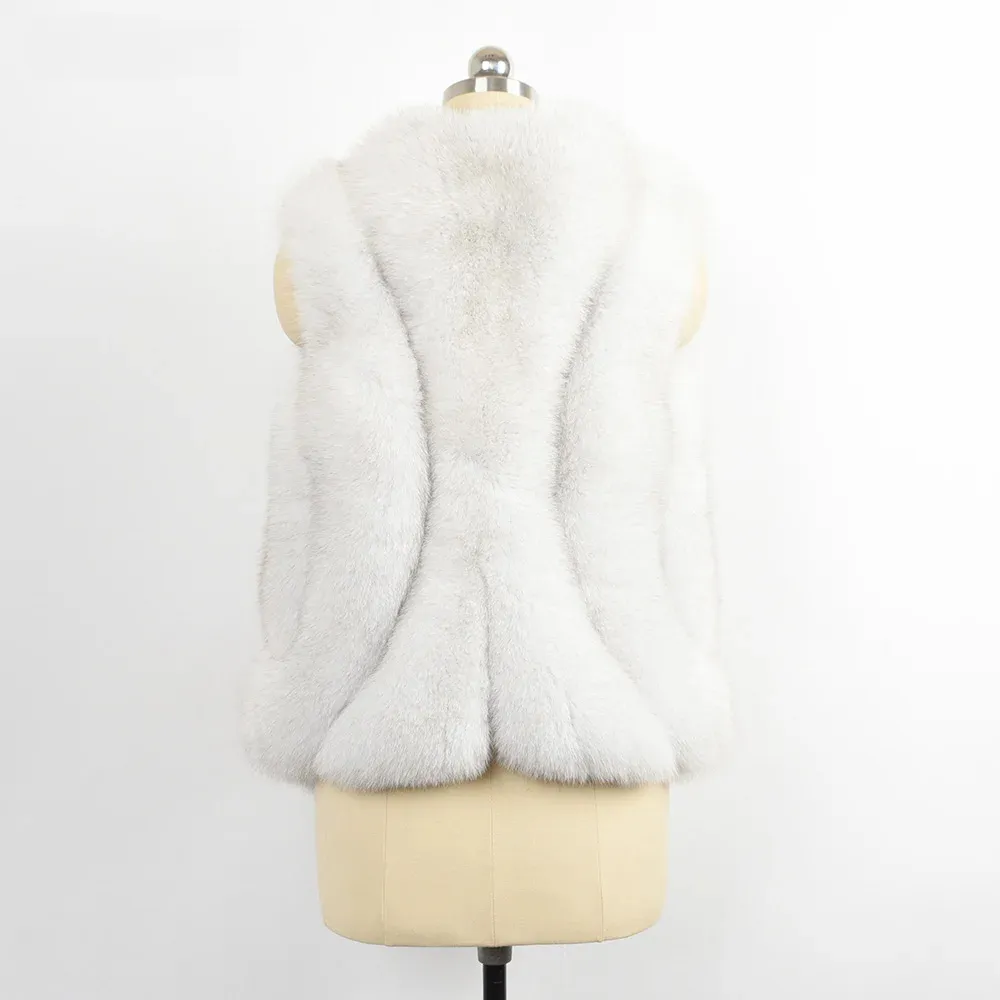 Princess Series - Short Butterfly Princess Fox Fur Vest - WGLUVF