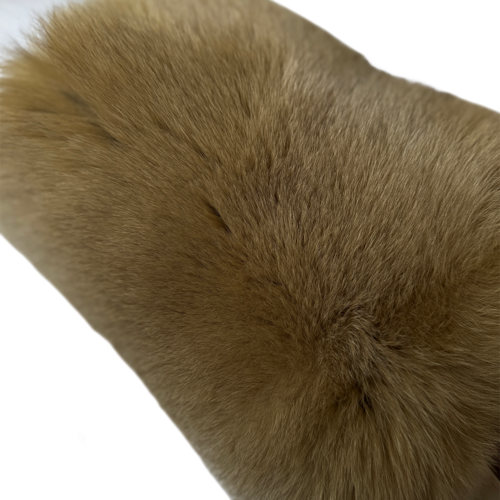 Women's fur real fox skin vest hood vest - WGLUVF