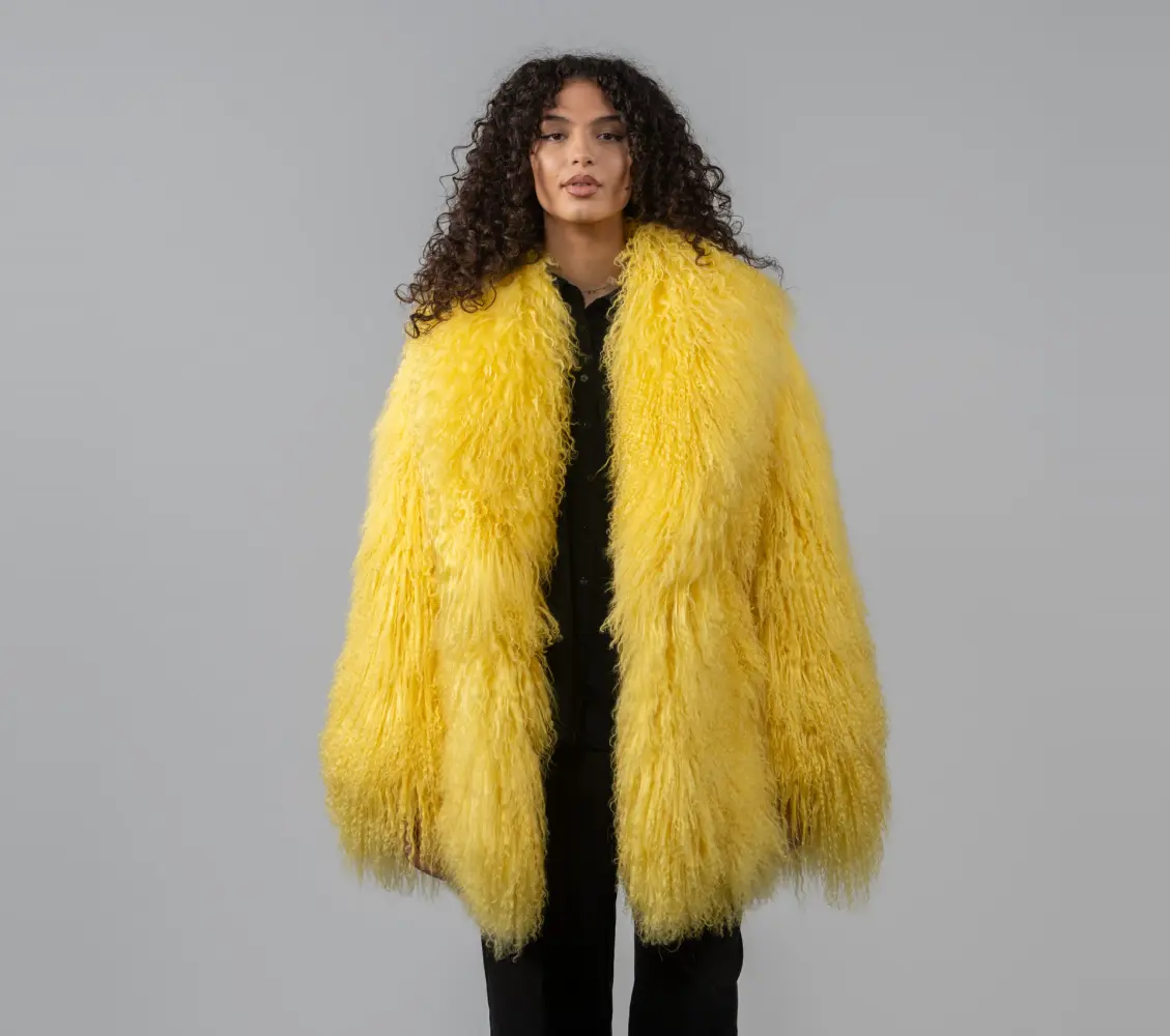 Mongolian sheepskin jacket adjustment - WGLUVF