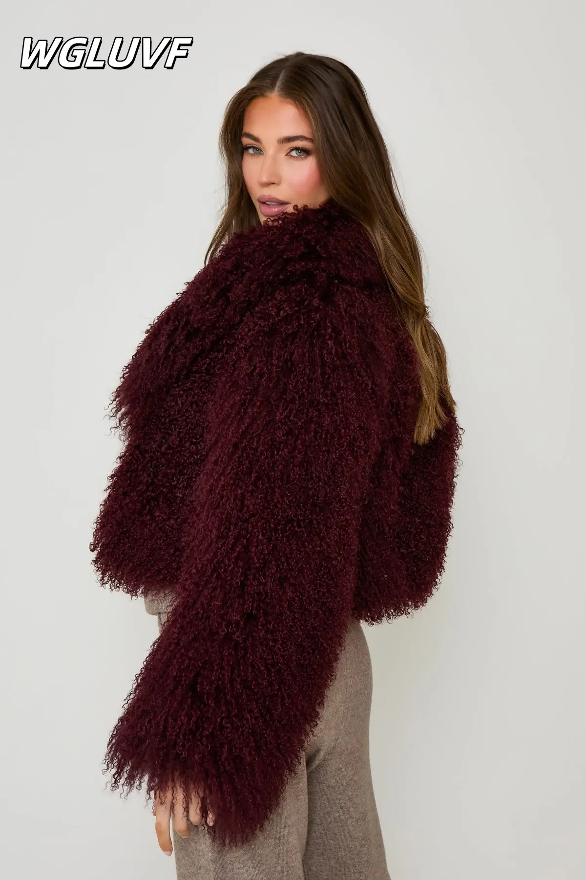 Sheepskin jacket short jacket - WGLUVF