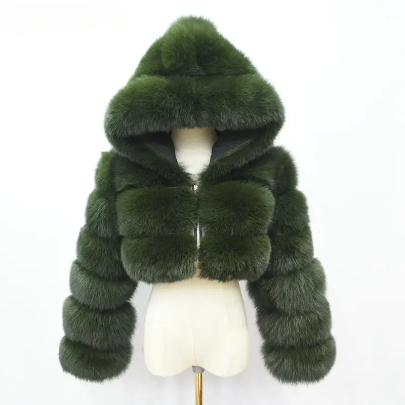 Fox fur short windproof hat - WGLUVF