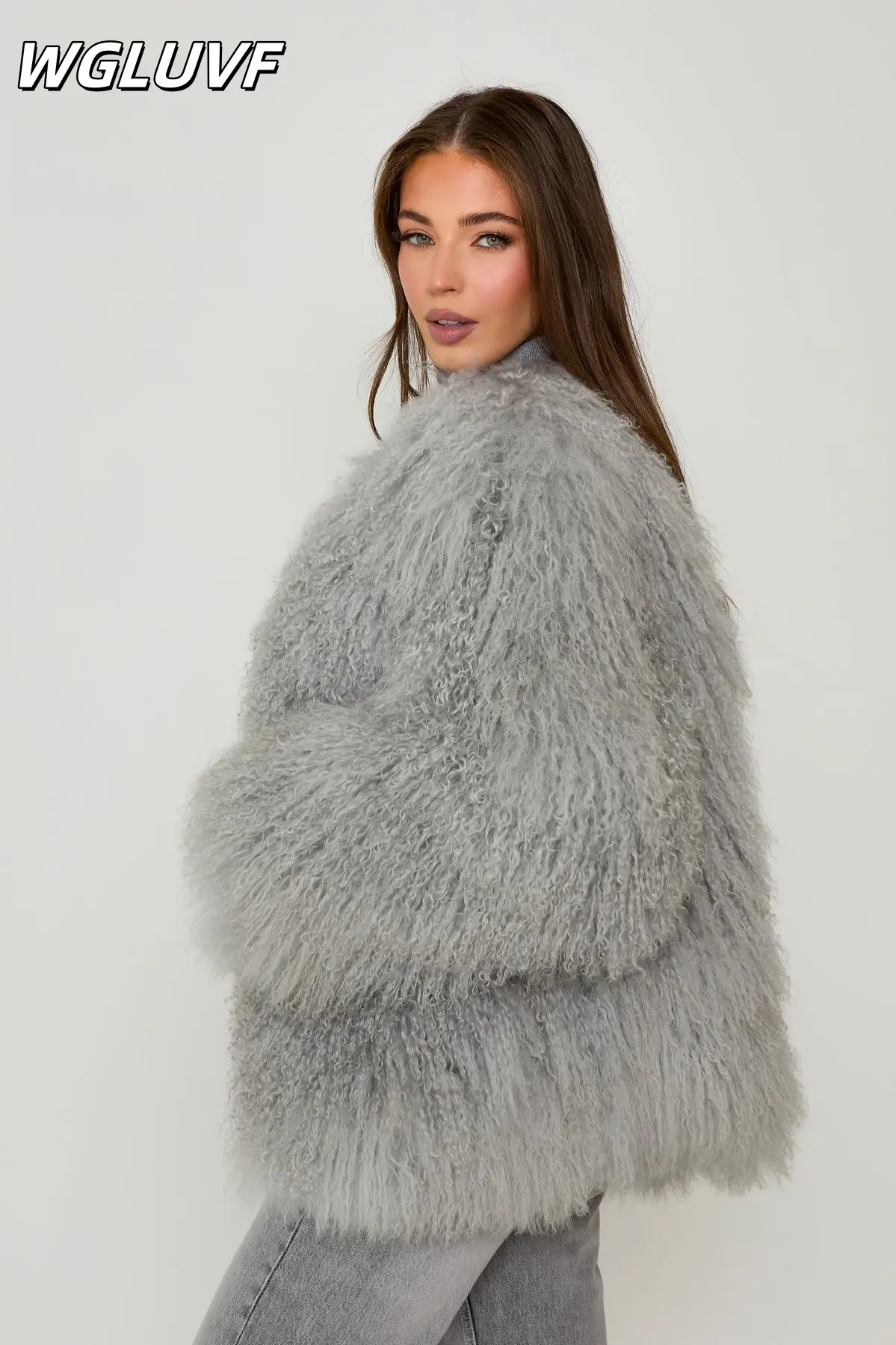 Mongolian lamb wool women's clothing - WGLUVF