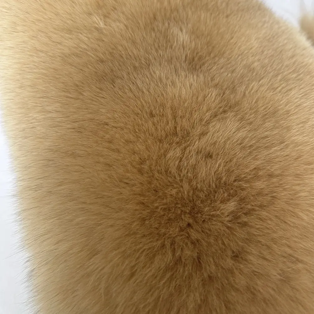 Natural fox skin vest, fashionable fur vest - WGLUVF