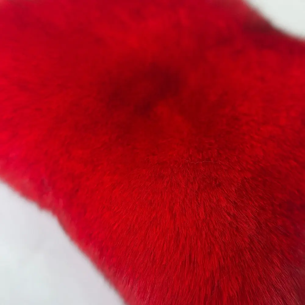 Natural fox skin vest, fashionable fur vest - WGLUVF