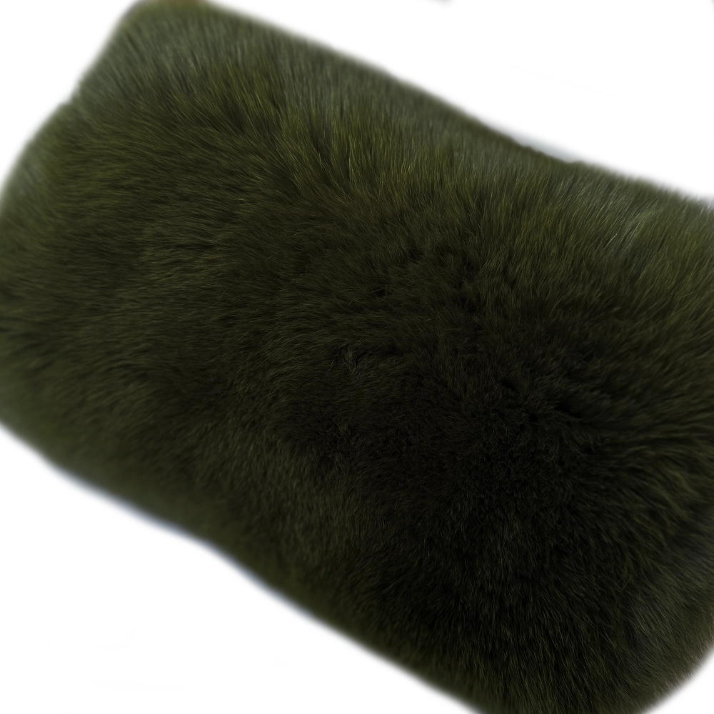 Vertical bread chunks, natural fox fur vest WG-V75/S-H - WGLUVF