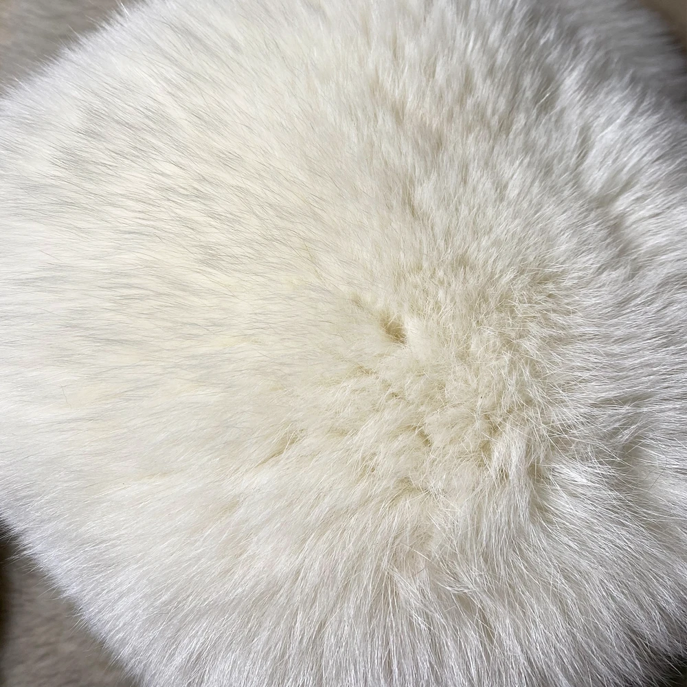 Fox fur coat natural fox fur coat long coat women coat winter thick fur - WGLUVF