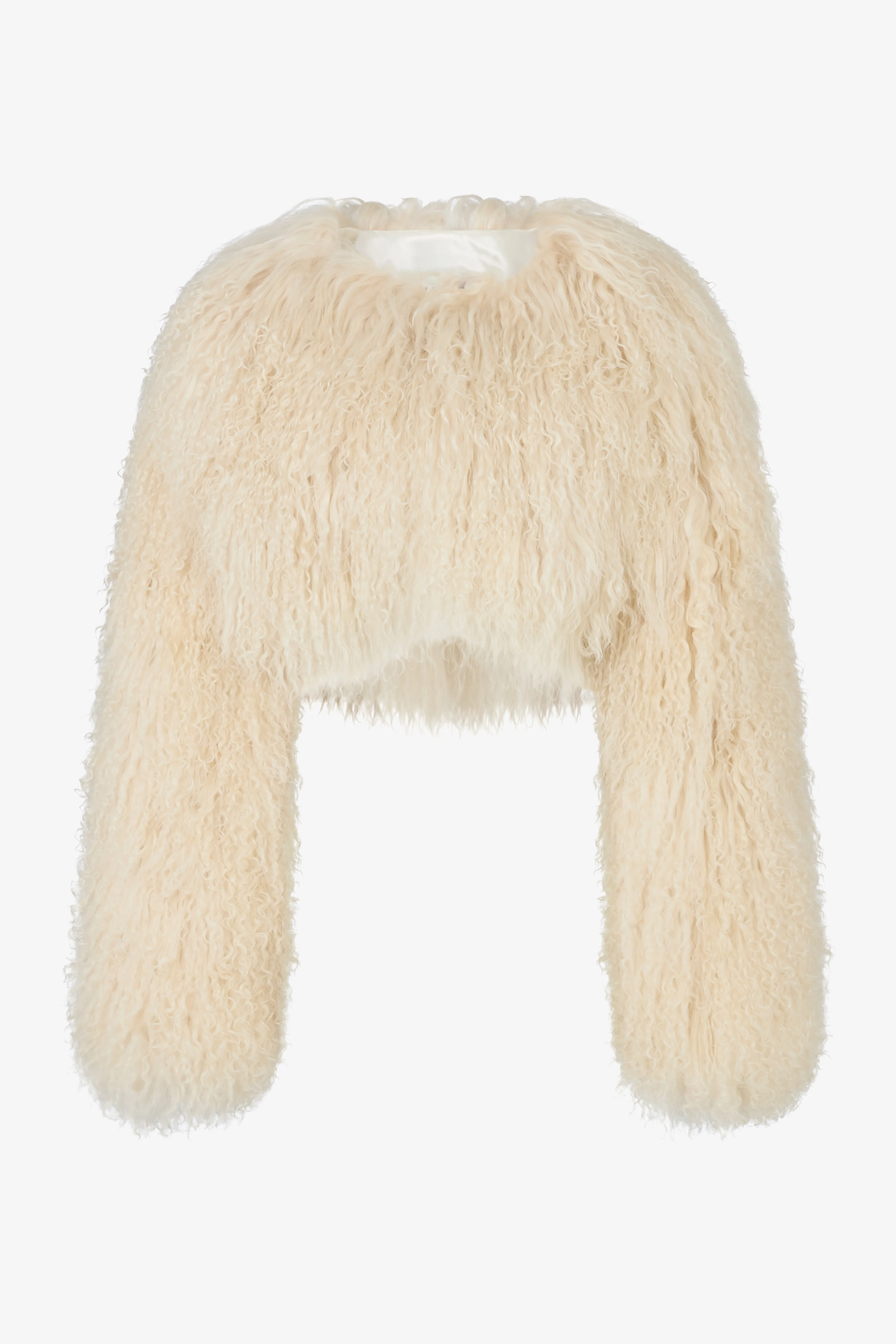 Mongolian sheepskin short beachhead jacket - WGLUVF