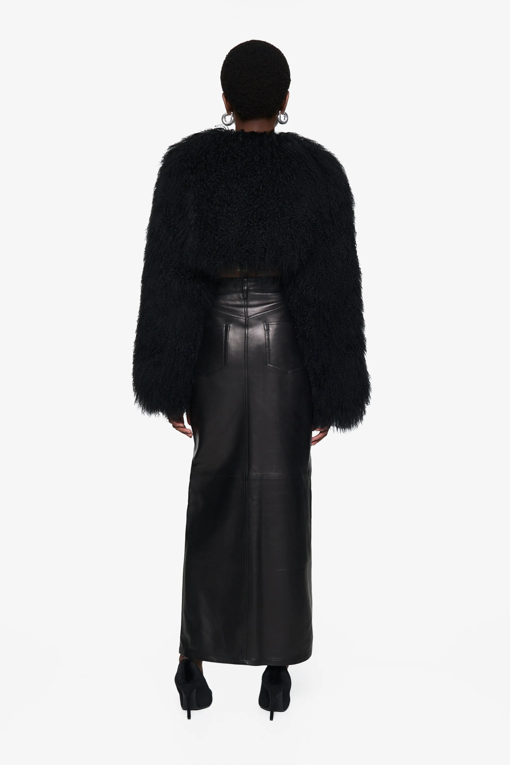 Mongolian sheepskin short beachhead jacket - WGLUVF