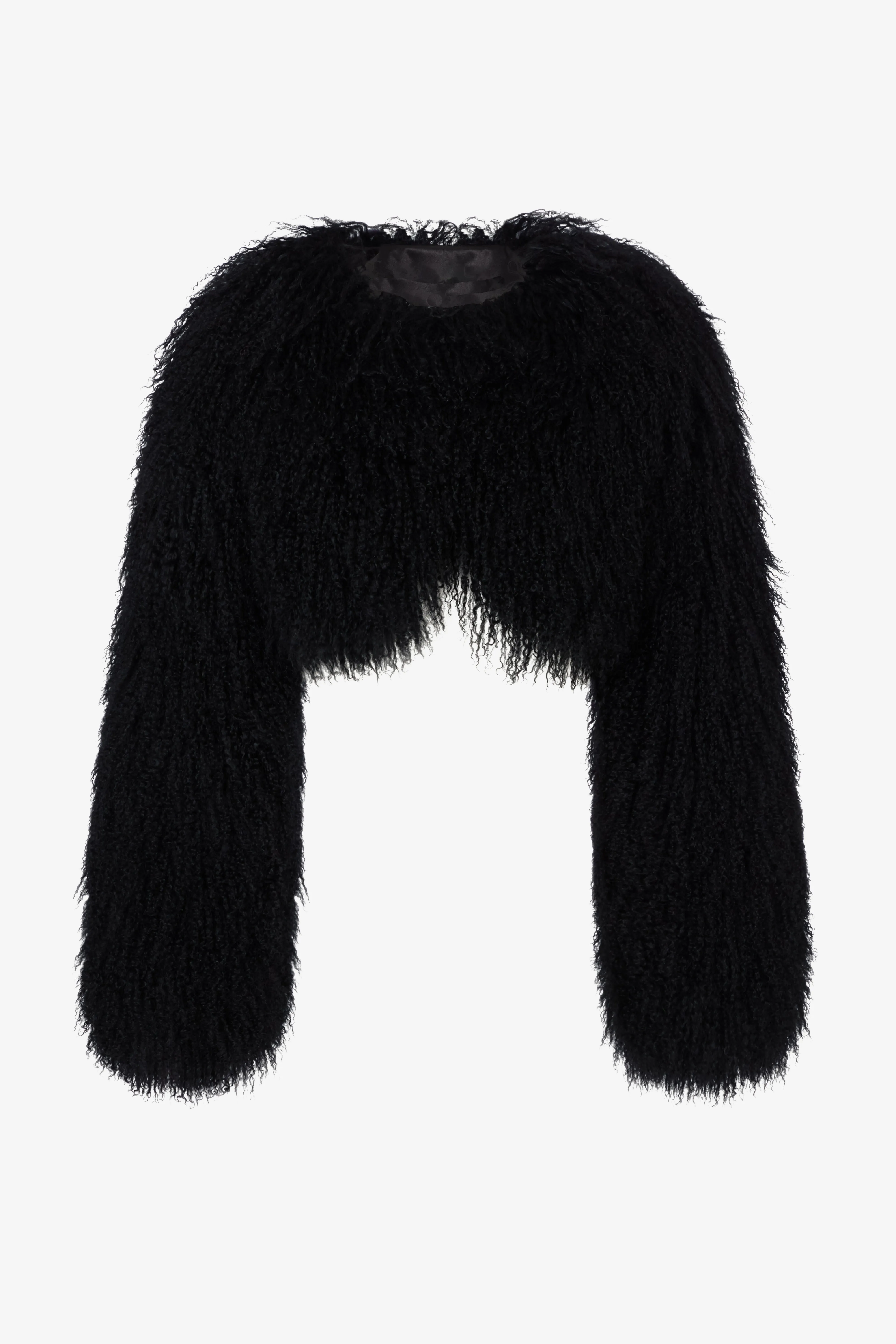 Mongolian sheepskin short beachhead jacket - WGLUVF