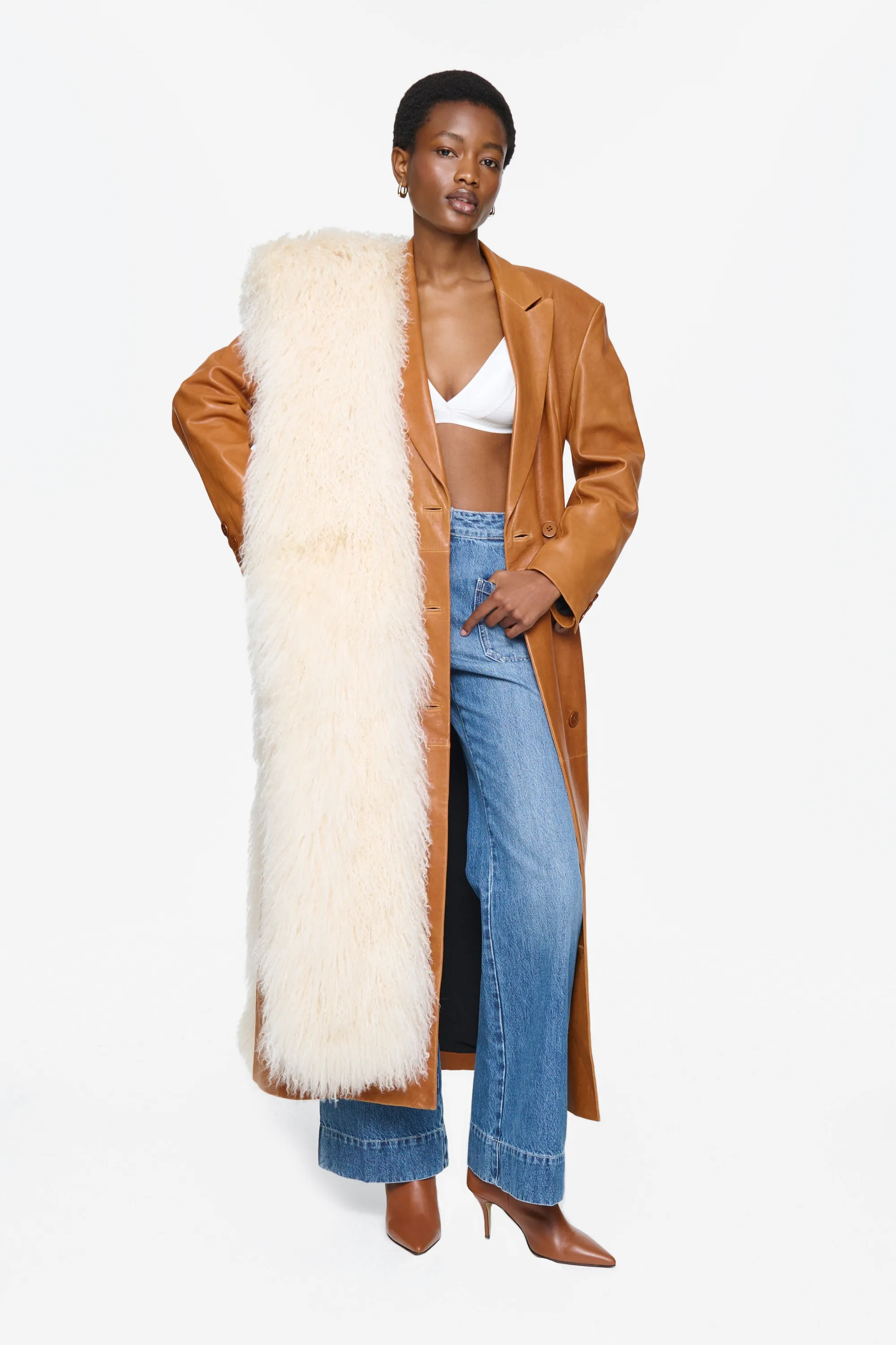 Mongolian Beach Sheep Multi functional Beach Sheep Scarf - WGLUVF