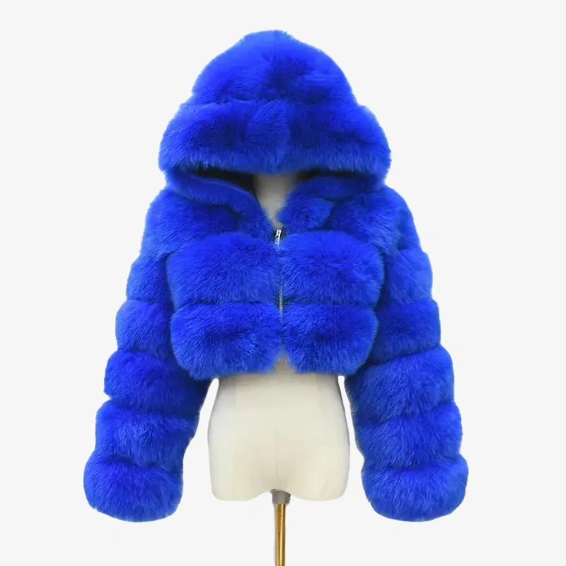 Fox fur short windproof hat - WGLUVF