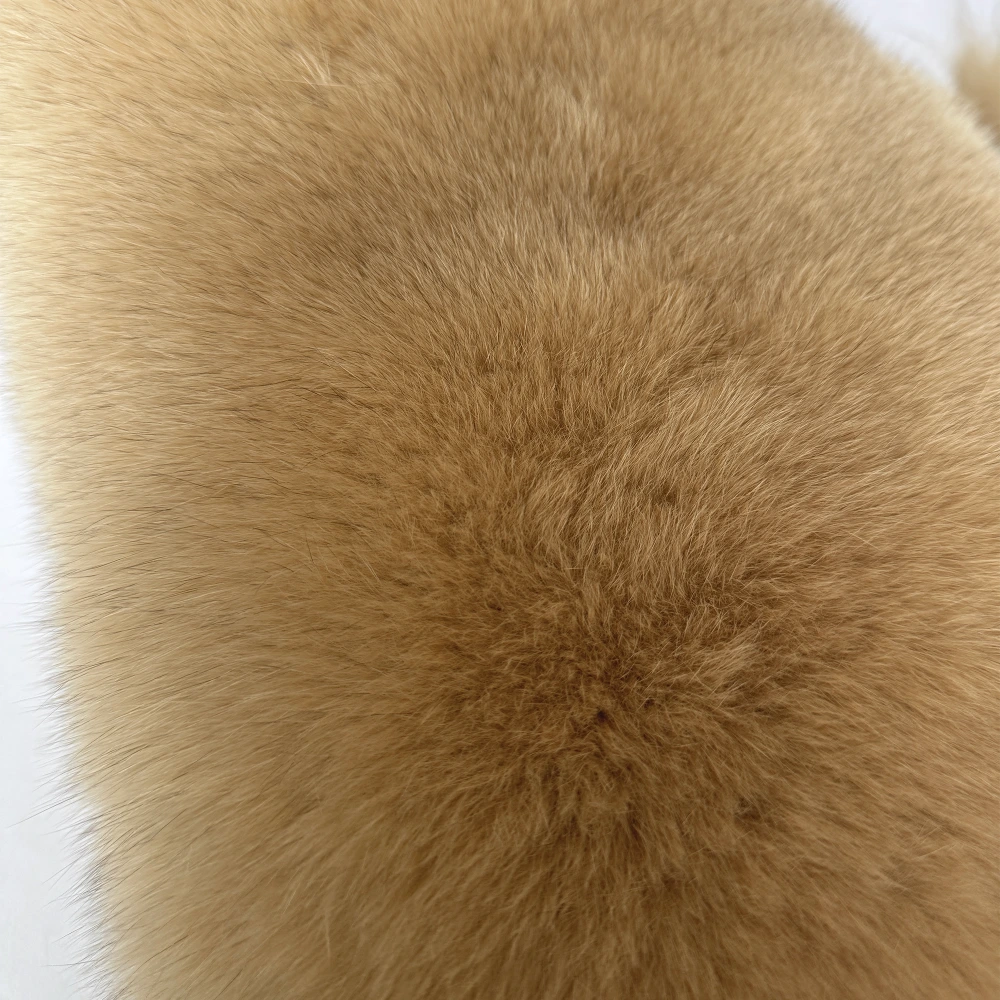 Vertical bread chunks, natural fox fur vest WG-V75/S-H - WGLUVF