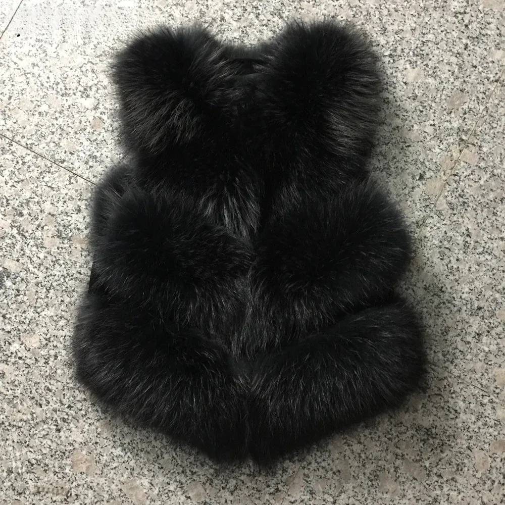 Raccoon fur vsst short 3 rows 45cm WG-racoon45/3 - WGLUVF