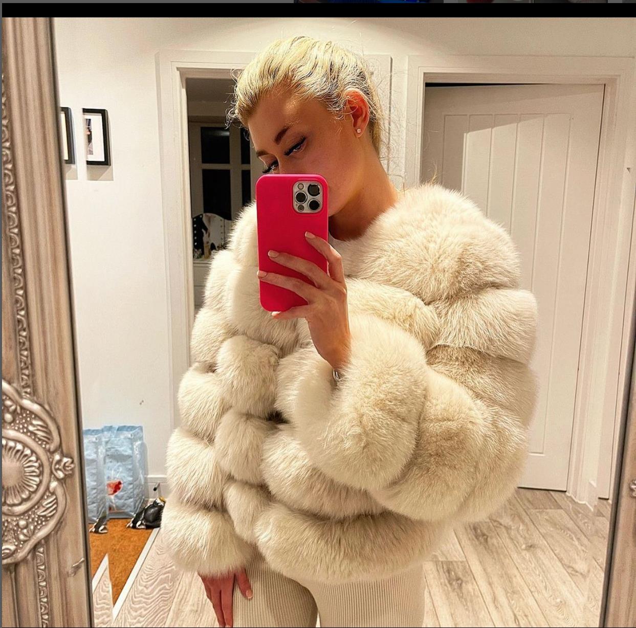 Polyester fiber women's winter hooded clothing 0026-188 - WGLUVF