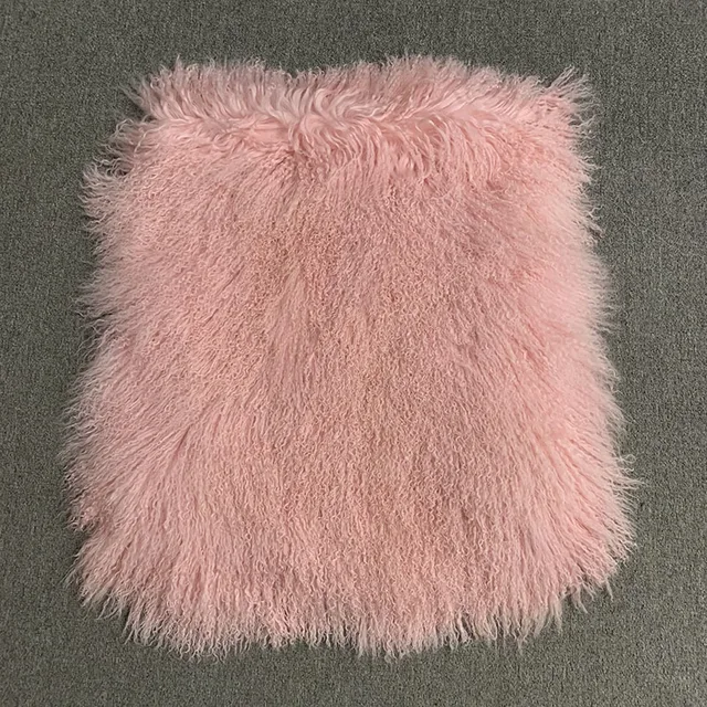 Lady Luxury Mongolian Sheep Fur Coats Winter Thick Warm Crop Jacket Natural Fur Coats Women  Mongolian Sheep Fur -series - WGLUVF