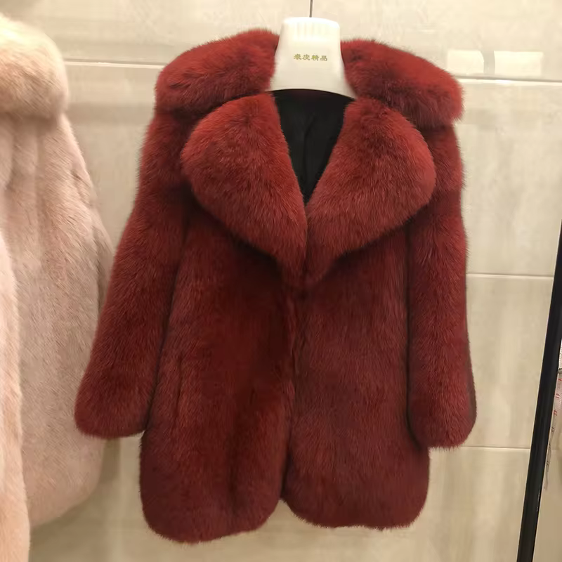 Whole leather fur coat - WGLUVF