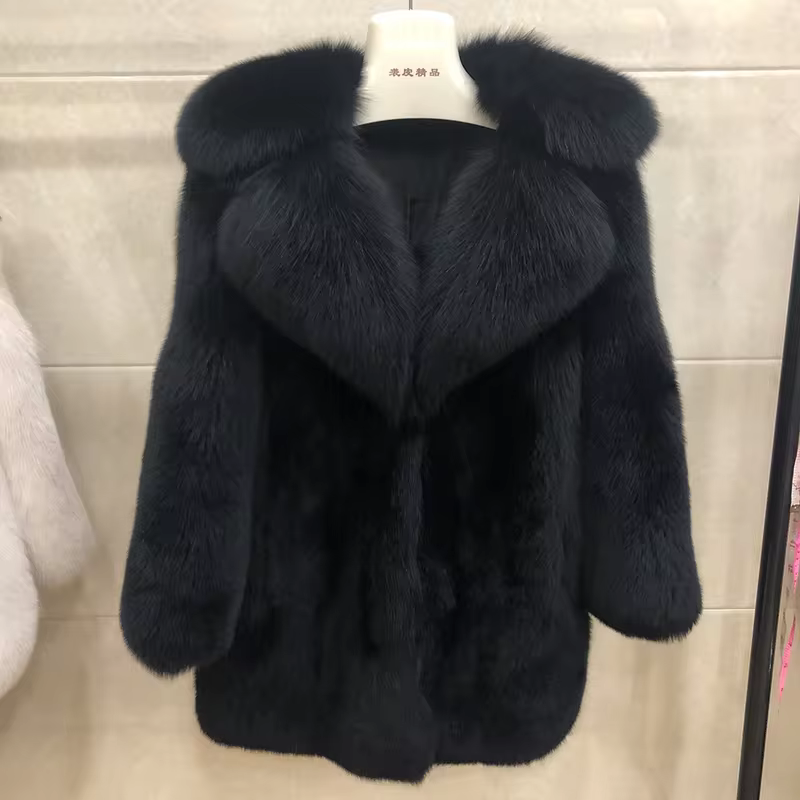 Whole leather fur coat - WGLUVF