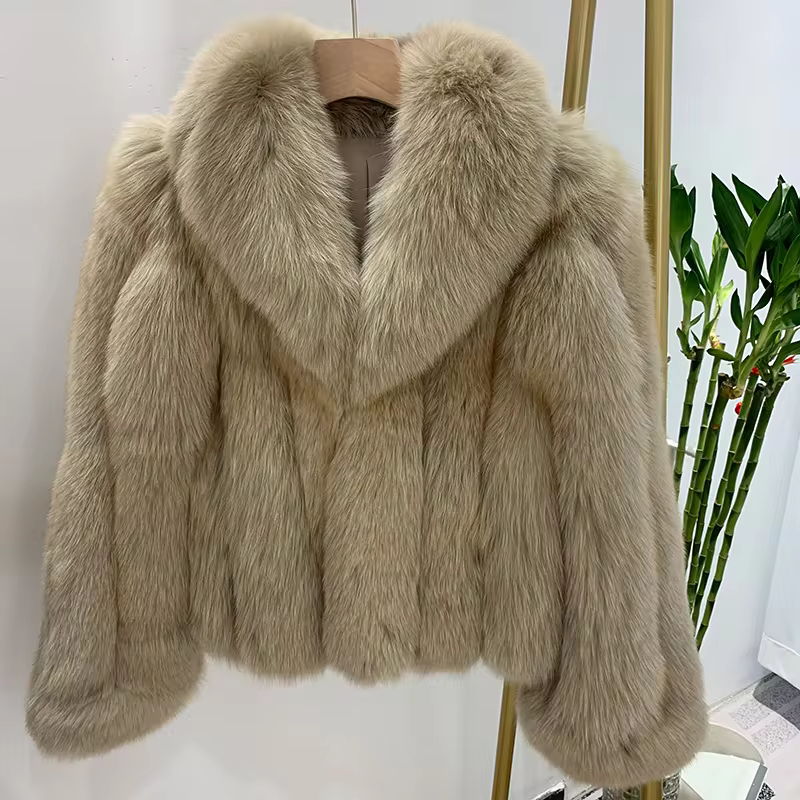 Winter Luxury Big Collar Real Fur Jacket - WGLUVF