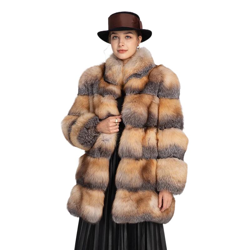 New Fox Warm Long Row Women's Coat - WGLUVF