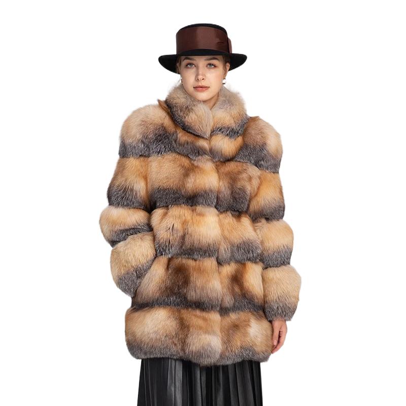 New Fox Warm Long Row Women's Coat - WGLUVF