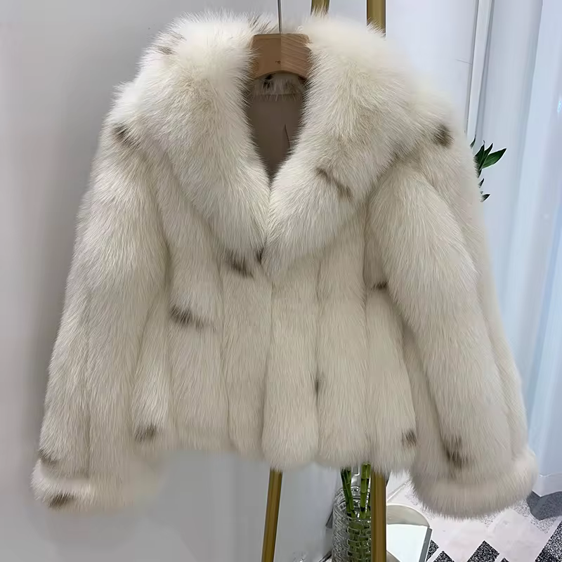 Winter Luxury Big Collar Real Fur Jacket - WGLUVF