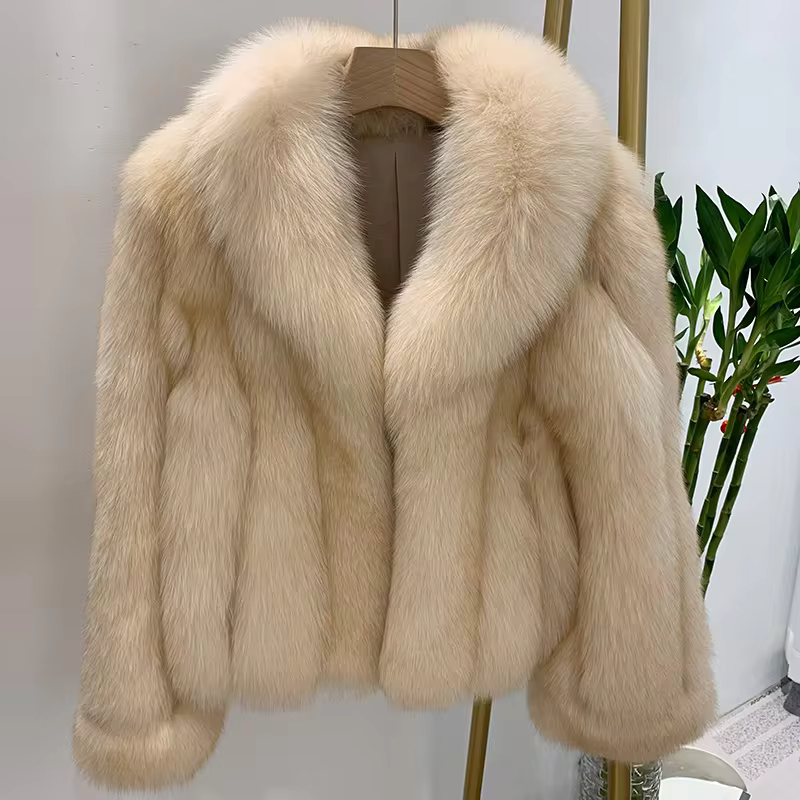 Winter Luxury Big Collar Real Fur Jacket - WGLUVF