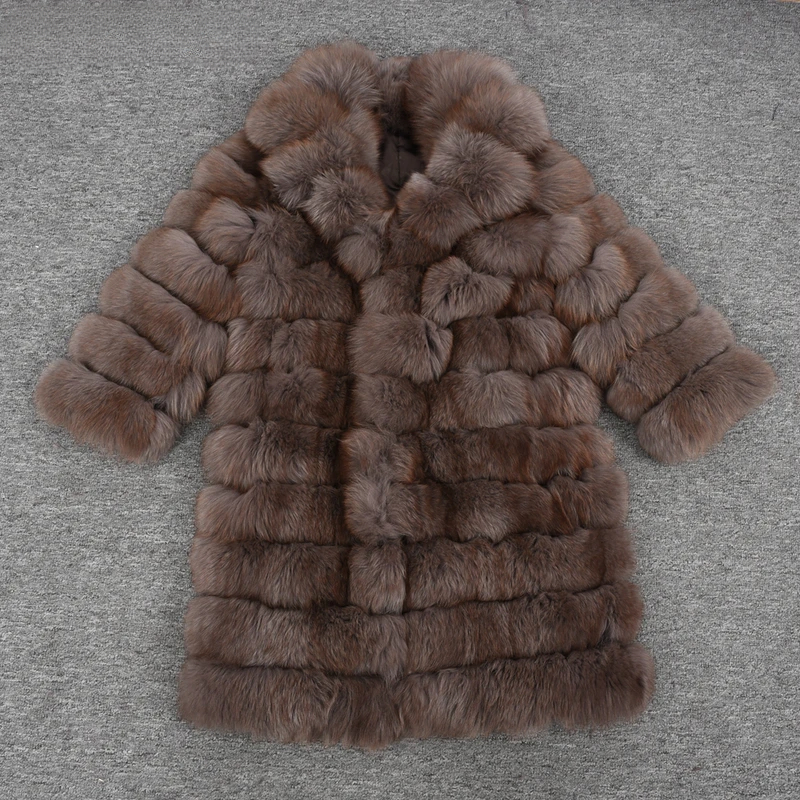 Luxury fox fur long coat - WGLUVF